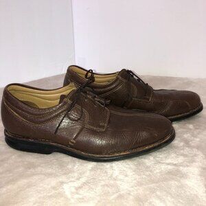 Nunn Bush Men's Leather Lace Up Brown Oxford Loafers Size 9